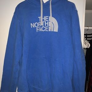 Blue North Face hoodie